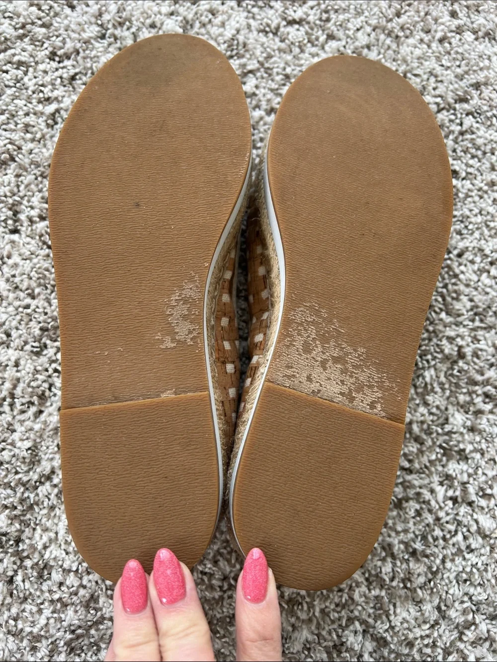 Sandra Robert’s Women's Woven Ellie Platform Espadrille Sandals Size 8
